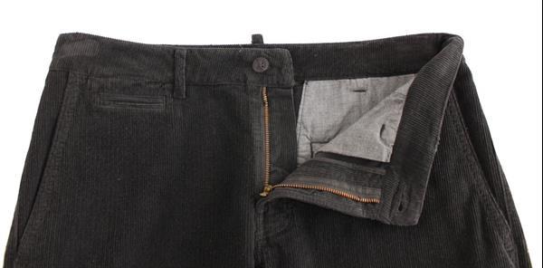 Grote foto gf ferre black corduroy cotton straight fit pants it48 m kleding heren spijkerbroeken en jeans