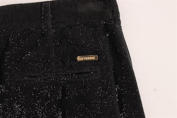 Grote foto gf ferre black corduroy cotton straight fit pants it48 m kleding heren spijkerbroeken en jeans