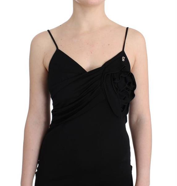 Grote foto galliano black coctail dress it46 xl kleding dames jurken en rokken