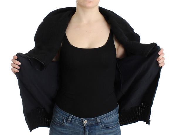 Grote foto cavalli black cotton jacket it44 l kleding dames jassen zomer