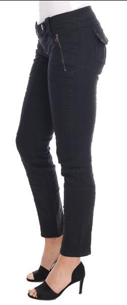 Grote foto ermanno scervino black cotton slim fit jeans it40 s kleding dames spijkerbroeken en jeans
