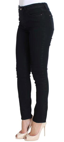 Grote foto costume national black cotton stretch slim fit jeans w26 kleding dames spijkerbroeken en jeans