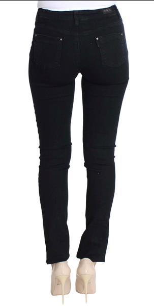 Grote foto costume national black cotton stretch slim fit jeans w26 kleding dames spijkerbroeken en jeans