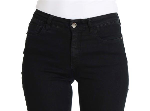 Grote foto costume national black cotton stretch slim fit jeans w26 kleding dames spijkerbroeken en jeans