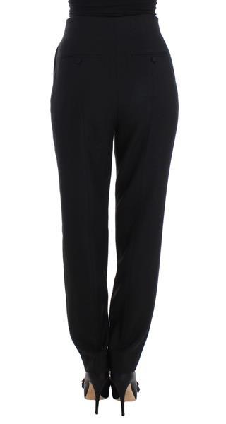 Grote foto kaale suktae black high waist straight slim dress pants it40 kleding dames spijkerbroeken en jeans