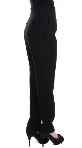 Grote foto kaale suktae black high waist straight slim dress pants it40 kleding dames spijkerbroeken en jeans