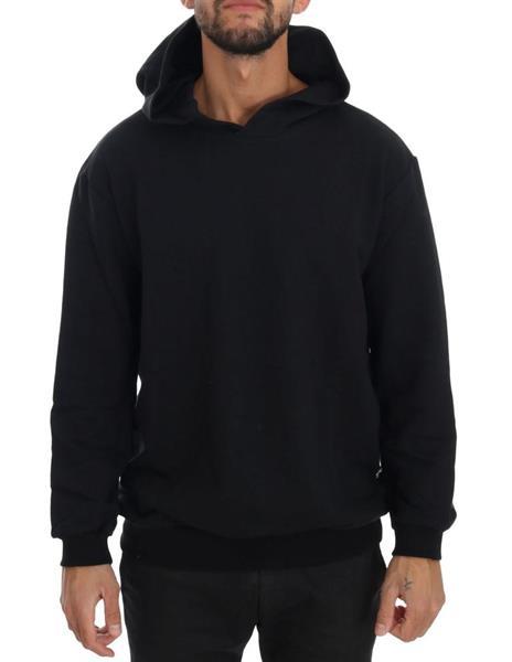 Grote foto daniele alessandrini black gym casual hooded cotton sweater kleding heren truien en vesten