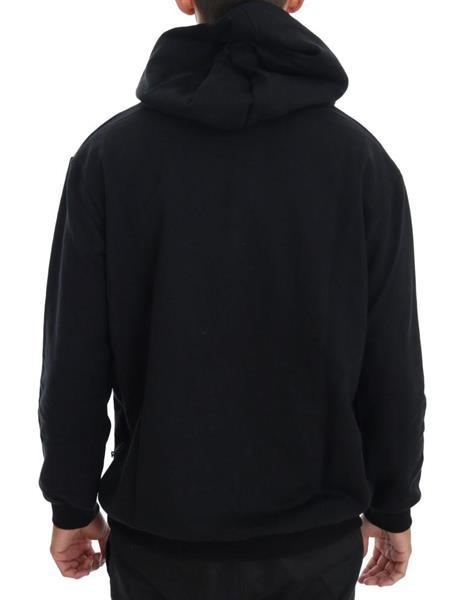 Grote foto daniele alessandrini black gym casual hooded cotton sweater kleding heren truien en vesten