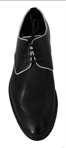 Grote foto dolce gabbana black leather derby dress formal mens shoes kleding heren schoenen