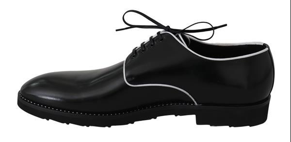 Grote foto dolce gabbana black leather derby dress formal mens shoes kleding heren schoenen
