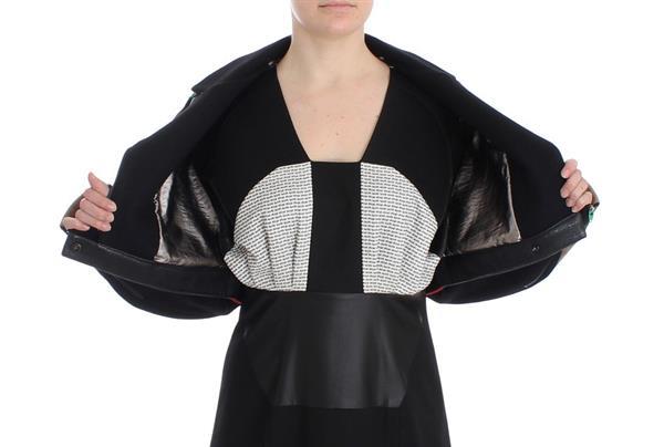 Grote foto kaale suktae black short croped coat biker jacket it40 s kleding dames jassen zomer