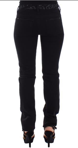 Grote foto ermanno scervino black slim jeans denim pants skinny stretch kleding dames spijkerbroeken en jeans