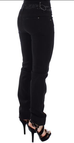 Grote foto ermanno scervino black slim jeans denim pants skinny stretch kleding dames spijkerbroeken en jeans