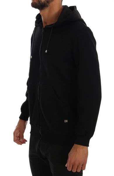 Grote foto daniele alessandrini black sport casual hodded cotton sweate kleding heren truien en vesten