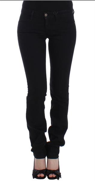 Grote foto costume national black straight leg jeans w26 kleding dames spijkerbroeken en jeans