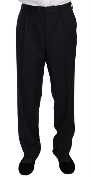 Grote foto ermenegildo zegna black stripe two piece 3 button wool suit kleding heren kostuums en colberts