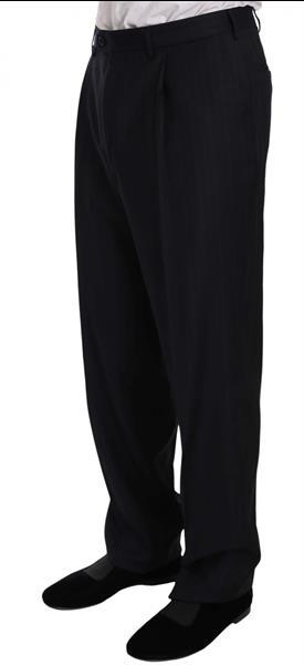 Grote foto ermenegildo zegna black stripe two piece 3 button wool suit kleding heren kostuums en colberts