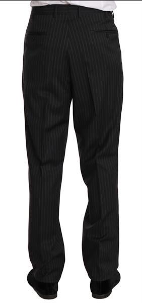 Grote foto z zegna black striped two piece 3 button 100 wool suit it52 kleding heren kostuums en colberts