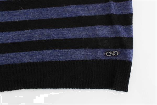 Grote foto costume national black striped v neck sweater xs kleding dames truien en vesten