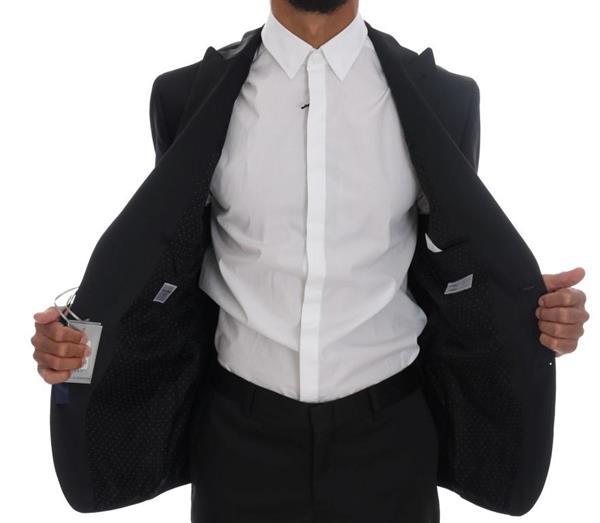 Grote foto daniele alessandrini black two button slim fit suit it52 x kleding heren kostuums en colberts
