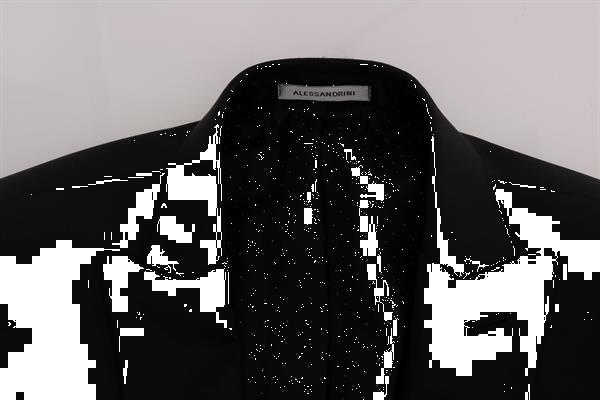 Grote foto daniele alessandrini black two button slim fit suit it52 x kleding heren kostuums en colberts