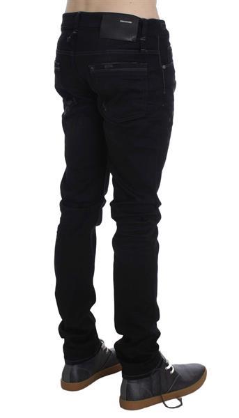 Grote foto ylisia fashion black wash cotton stretch slim fit jeans w34 kleding heren spijkerbroeken en jeans
