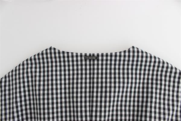 Grote foto gf ferre black white checkered belted sheath dress it44 l kleding dames jurken en rokken