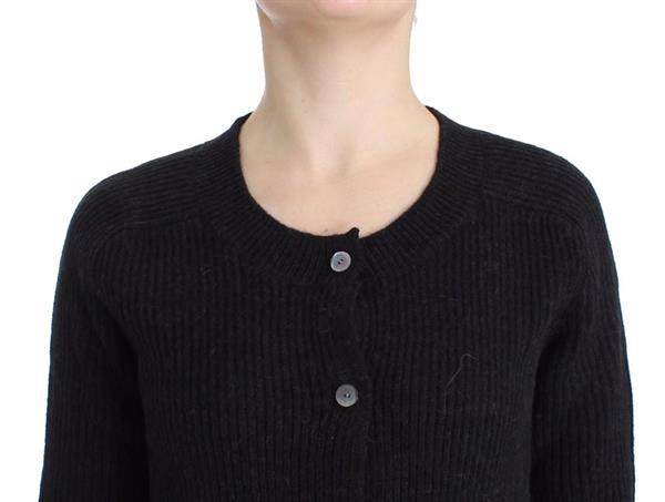 Grote foto galliano black wool cardigan s kleding dames truien en vesten