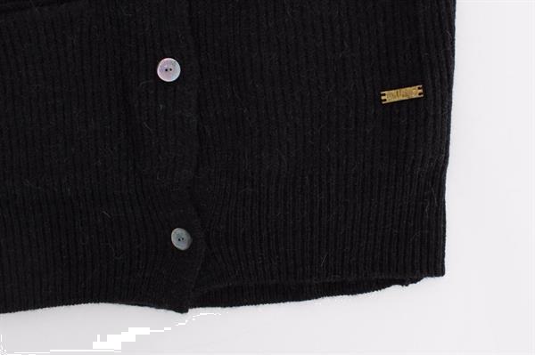 Grote foto galliano black wool cardigan s kleding dames truien en vesten