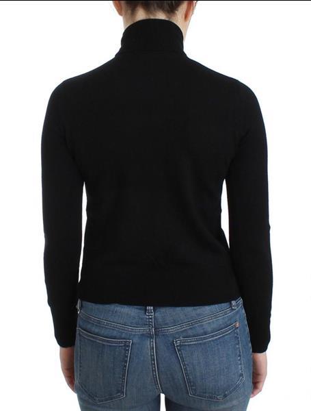 Grote foto galliano black wool turtleneck sweater xxs kleding dames truien en vesten