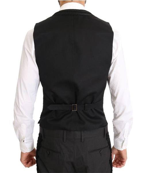 Grote foto dolce gabbana black wool silk torero long 3 piece suit it4 kleding heren kostuums en colberts