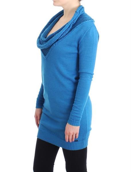 Grote foto costume national blue scoopneck sweater s kleding dames truien en vesten