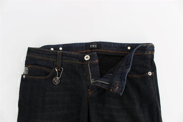 Grote foto costume national blue slim fit jeans w33 kleding dames spijkerbroeken en jeans
