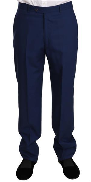 Grote foto romeo gigli blue solid 100 wool two piece 3 button suit it4 kleding heren kostuums en colberts