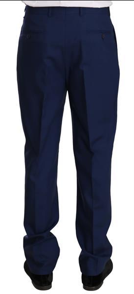 Grote foto romeo gigli blue solid 100 wool two piece 3 button suit it4 kleding heren kostuums en colberts