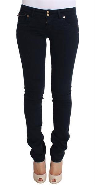 Grote foto galliano blue slim fit cotton stretch denim jeans w26 kleding dames spijkerbroeken en jeans