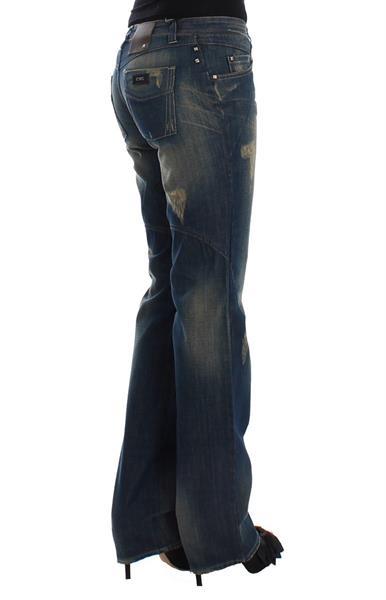 Grote foto costume national blue straight leg jeans w26 kleding dames spijkerbroeken en jeans