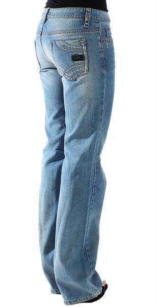 Grote foto costume national blue straight jeans w26 kleding dames spijkerbroeken en jeans