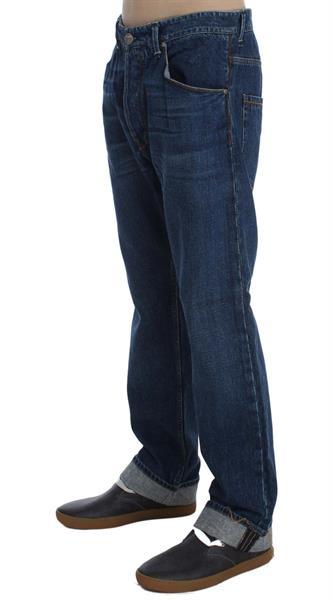 Grote foto ylisia fashion blue wash cotton baggy loose fit jeans w34 kleding heren spijkerbroeken en jeans