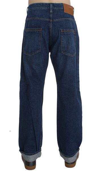 Grote foto ylisia fashion blue wash cotton baggy loose fit jeans w34 kleding heren spijkerbroeken en jeans