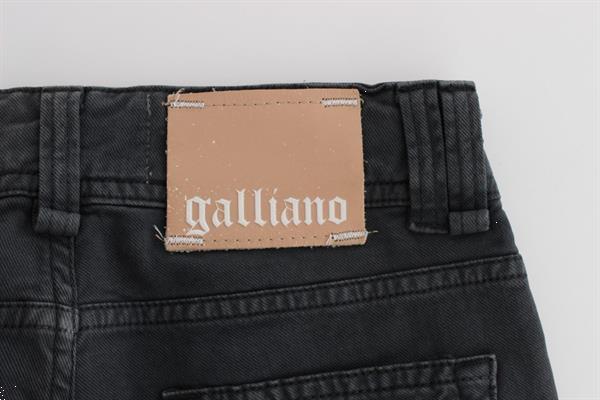 Grote foto galliano blue wash cotton blend slim fit bootcut jeans w25 kleding dames spijkerbroeken en jeans