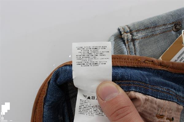 Grote foto galliano blue wash cotton boyfriend fit cropped jeans w26 kleding dames spijkerbroeken en jeans