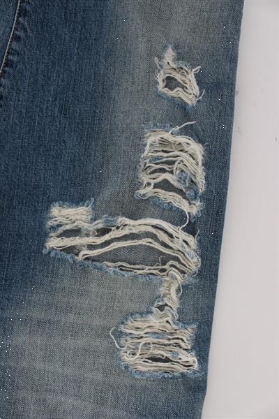 Grote foto galliano blue wash cotton boyfriend fit cropped jeans w24 kleding dames spijkerbroeken en jeans