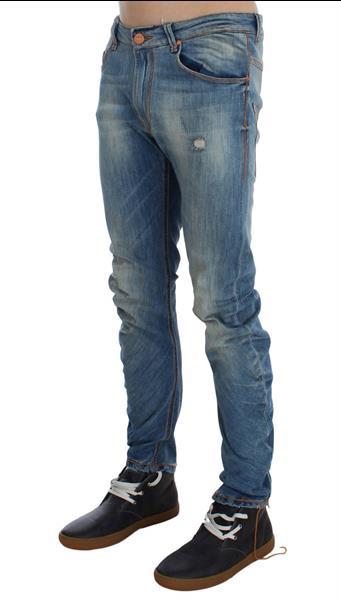 Grote foto ylisia fashion blue wash cotton slim twist fit jeans w34 kleding heren spijkerbroeken en jeans