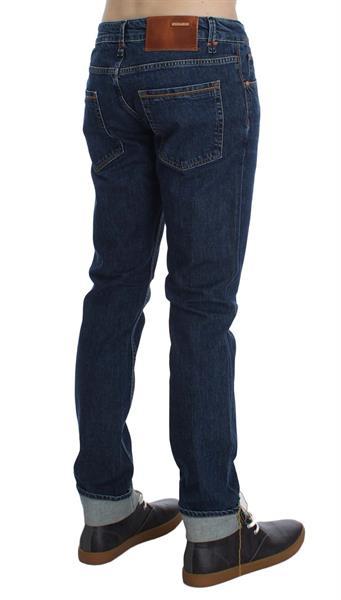 Grote foto ylisia fashion blue wash cotton stretch slim fit jeans w34 kleding heren spijkerbroeken en jeans