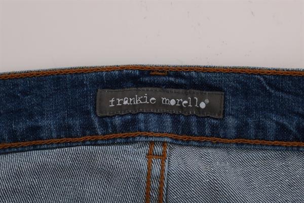 Grote foto frankie morello blue wash torn dundee slim fit jeans w32 kleding heren spijkerbroeken en jeans