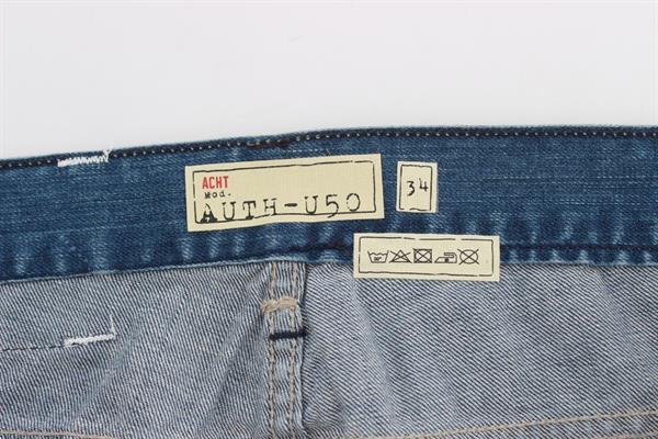Grote foto ylisia fashion blue wash torn denim cotton regular fit jeans kleding heren spijkerbroeken en jeans