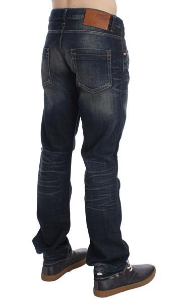Grote foto ylisia fashion blue wash straight fit low waist jeans w34 kleding heren spijkerbroeken en jeans