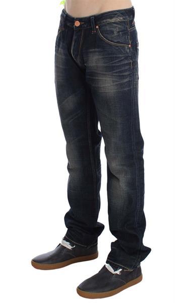 Grote foto ylisia fashion blue wash straight fit low waist jeans w34 kleding heren spijkerbroeken en jeans