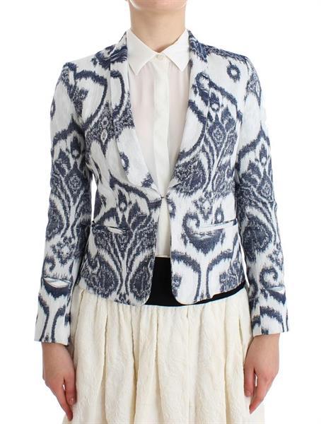Grote foto christian pellizzari blue white blazer suit jacket it40 xs kleding heren kostuums en colberts